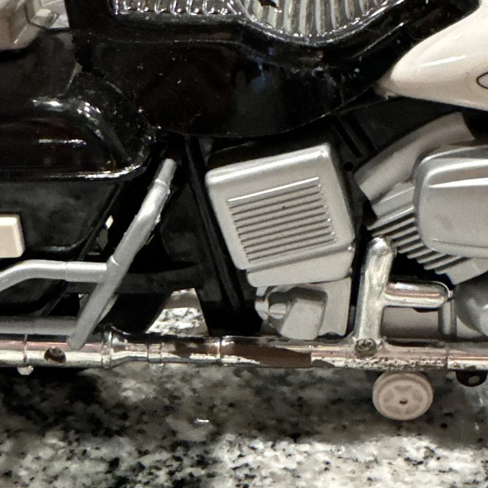 1960s Metro Police Unit 208 Plastic Motorcycle Figurine Original Stickers‎
